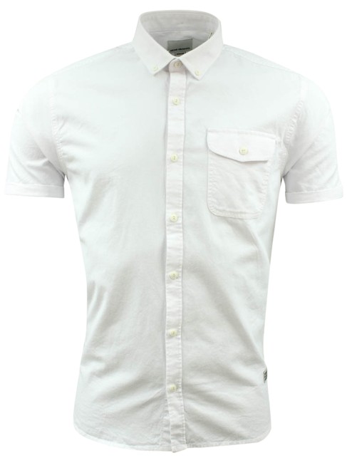Shine 'Casual Oxford' Skjorte - Hvid