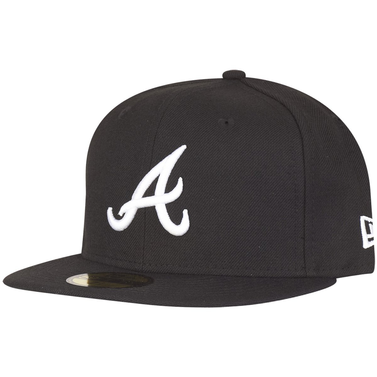 Kop New Era 59fifty Fitted Cap Atlanta Braves Black White