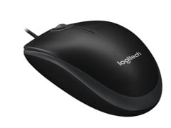 Logitech - B100 800dpi Optical High Quality Wired USB Mouse