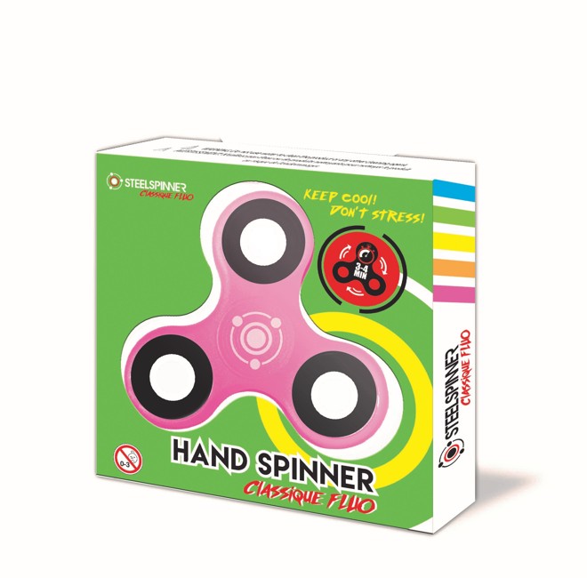 Steelspinner - Fluo Fidget Spinner - Pink