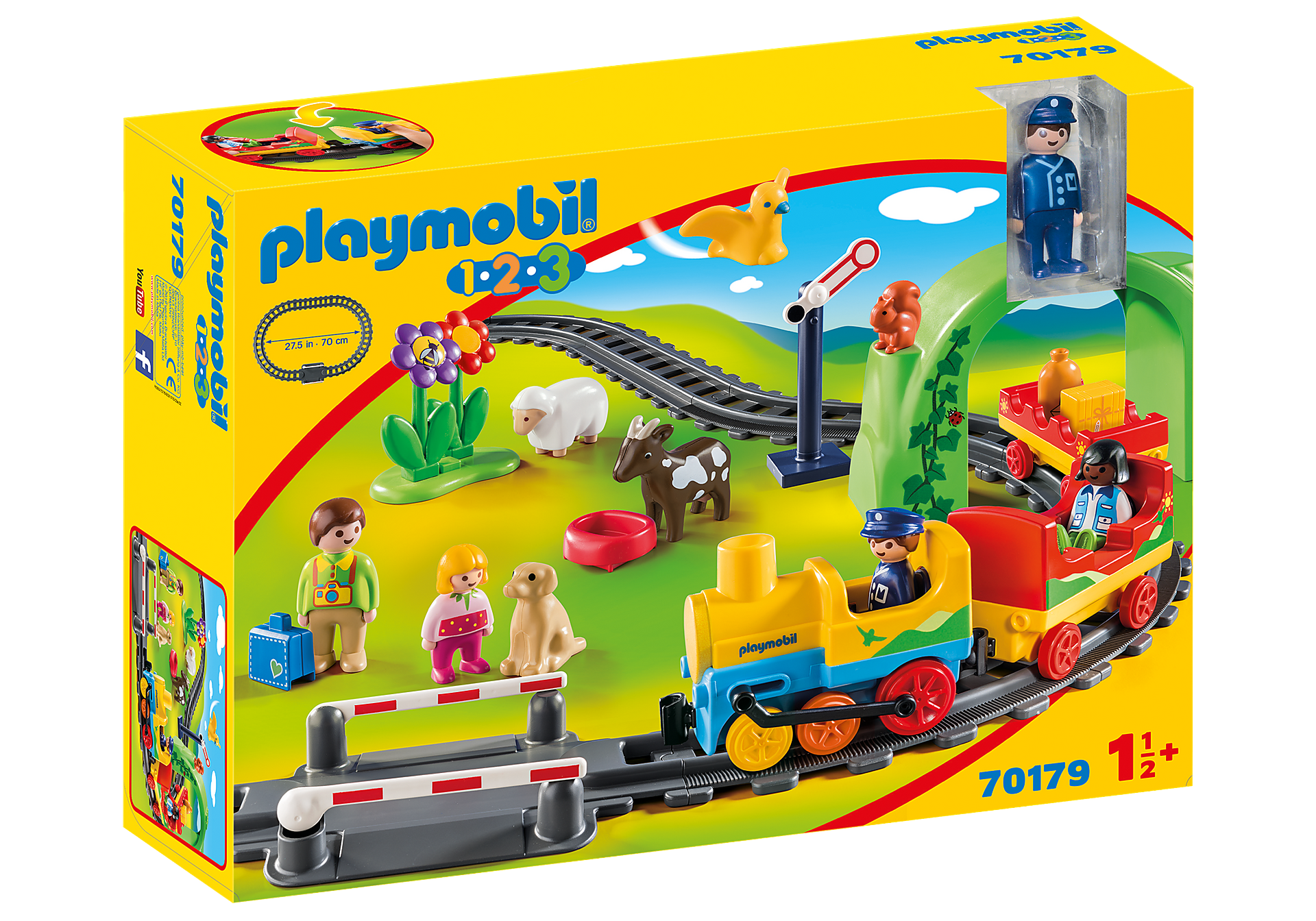 Playmobil 1.2.3 - Min första tågbyggsats  (70179)
