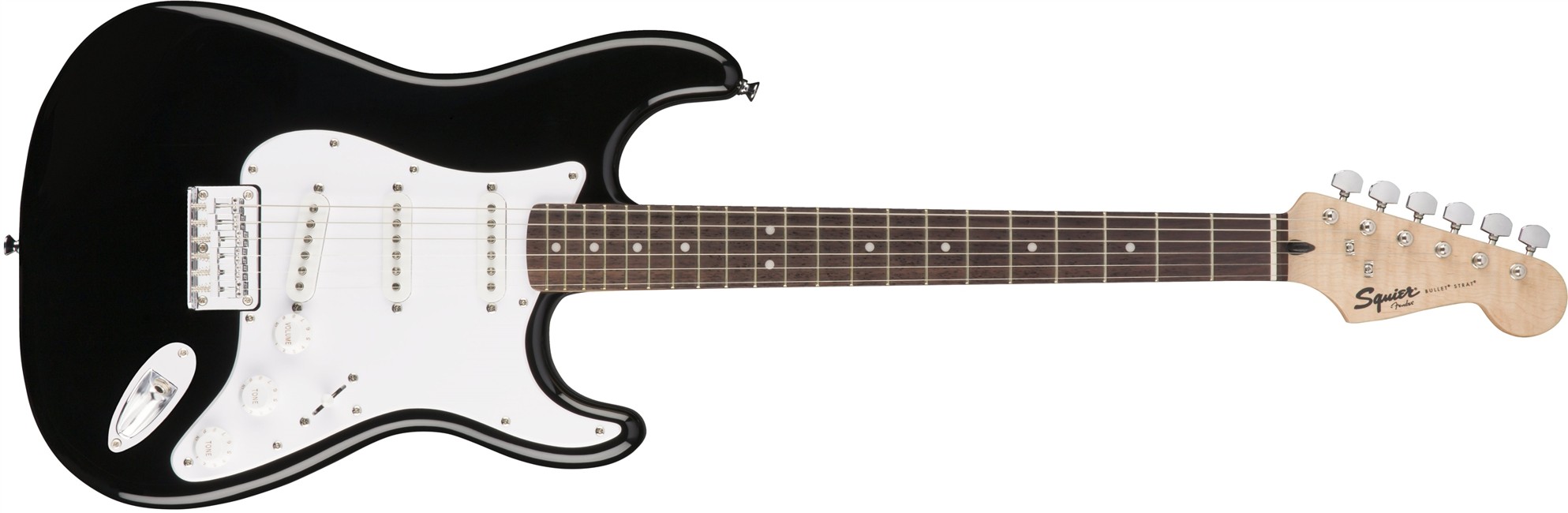 Squier By Fender - Bullet Stratocaster HT / RW - Elektrisk Guitar (Black)