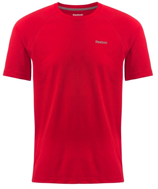 Buy Reebok Mens Basic Plain Cotton T-Shirt Short Sleeve Crew Neck Tee ...