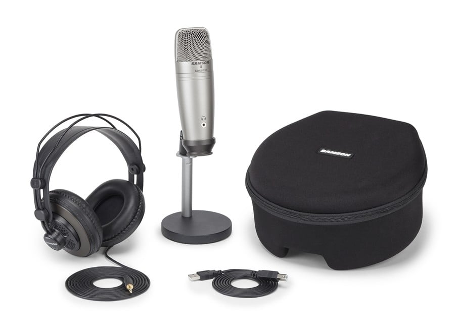 Samson - C01U Pro Podcasting Pack - USB Studie Kondensator Mikrofon Med Tilbehør