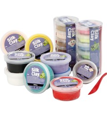 Silk Clay - Mixade Färger - 22 Burkar