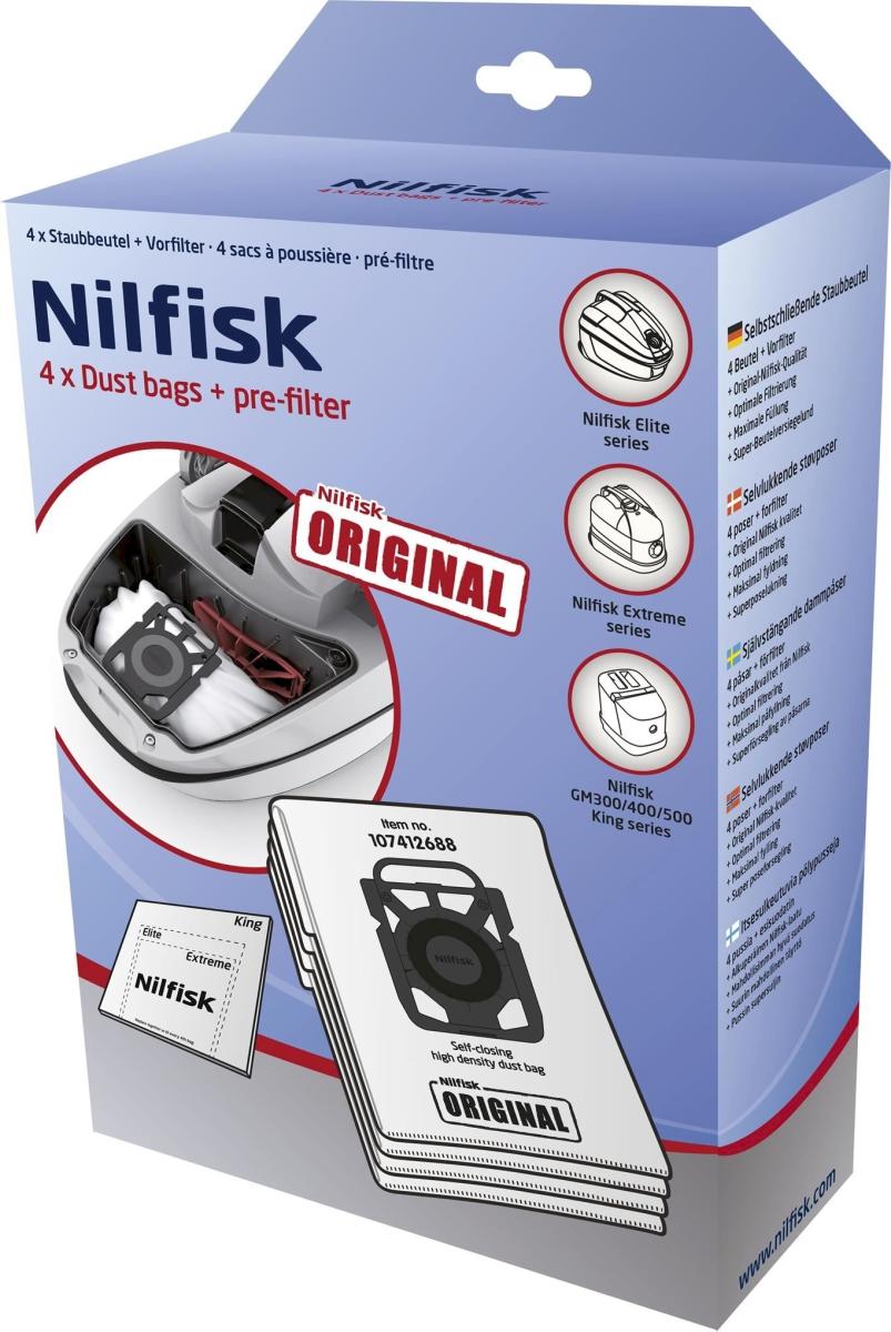 Nilfisk - Standard Dustbags for Elite 4PCS