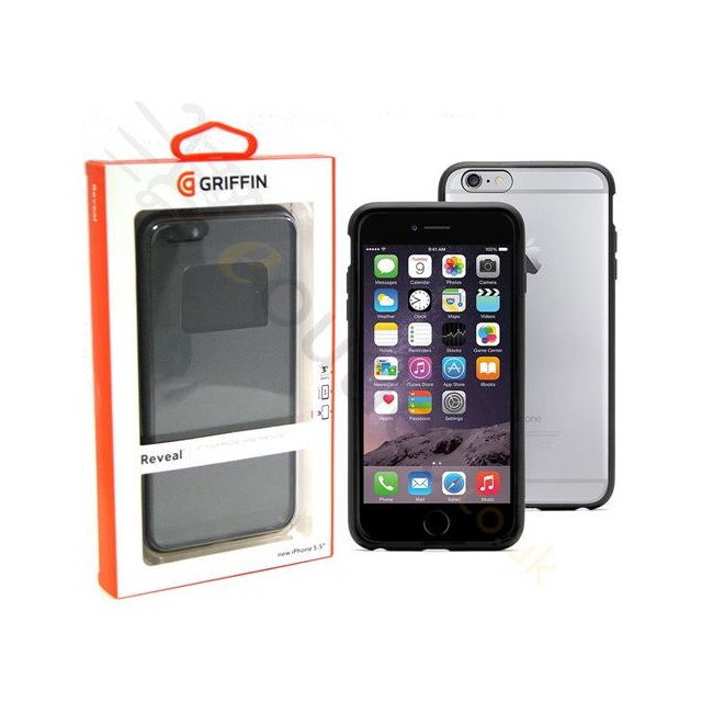 Griffin Reveal Case Cover for iPhone 6 Plus - Black/Clear