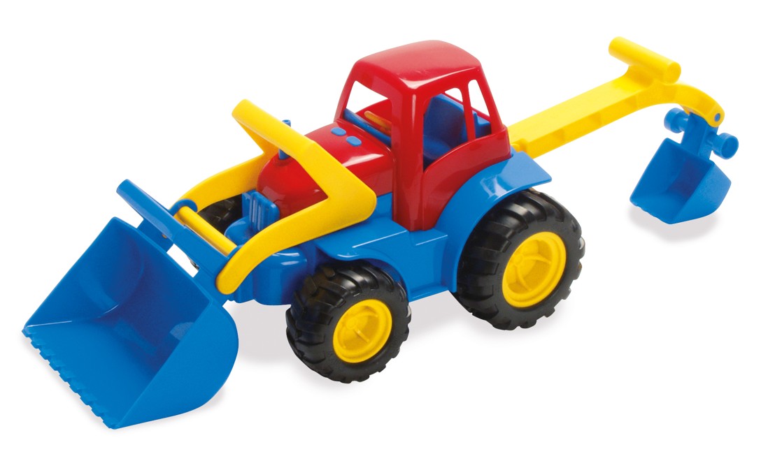 Dantoy - Tractor with Frontloader Excavator (2121)