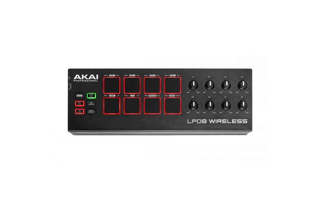 Akai - LPD8 Wireless - Trådløs USB MIDI Controller