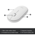 LOGITECH Slim Wireless Keyboard and Mouse Combo MK470 - OFFWHITE - NORDIC thumbnail-3