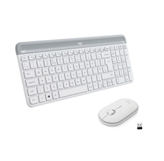 LOGITECH Slim Wireless Keyboard and Mouse Combo MK470 - OFFWHITE - NORDIC