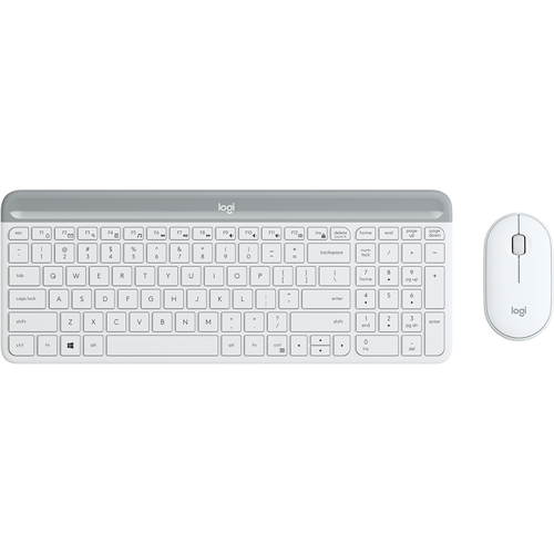 Slim Wireless Keyboard and Mouse Combo MK470 - OFFWHITE - NORDIC
