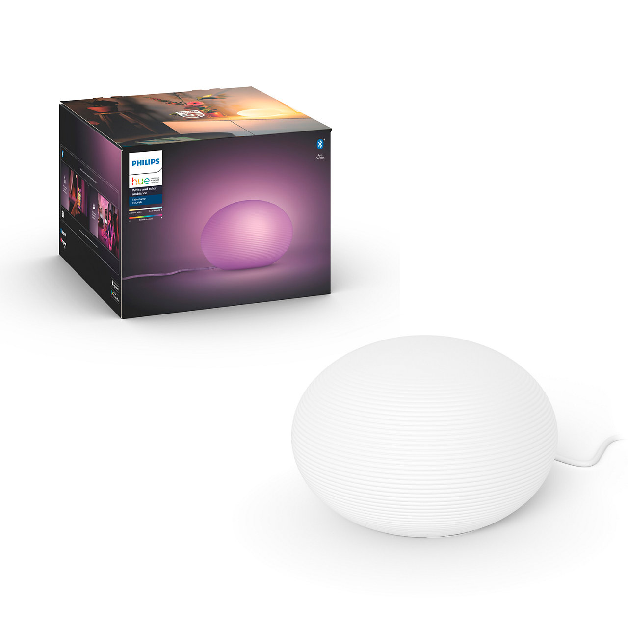 Philips Hue  -  Flourish Table Light - White & Color Ambiance - Bluetooth