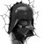 Star Wars 3D Wall Light - Darth Vader thumbnail-2