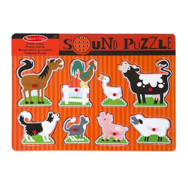 Melissa & Doug - Farm Animals Sound Puzzle (10726)