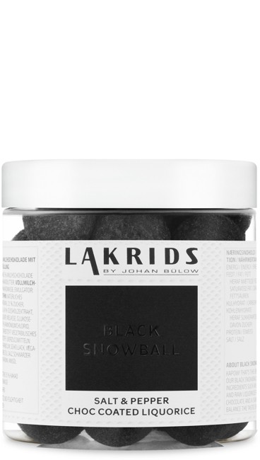 Lakrids By Johan Bülow - Black Snowball Small -     Overtrukket Lakrids 150 g