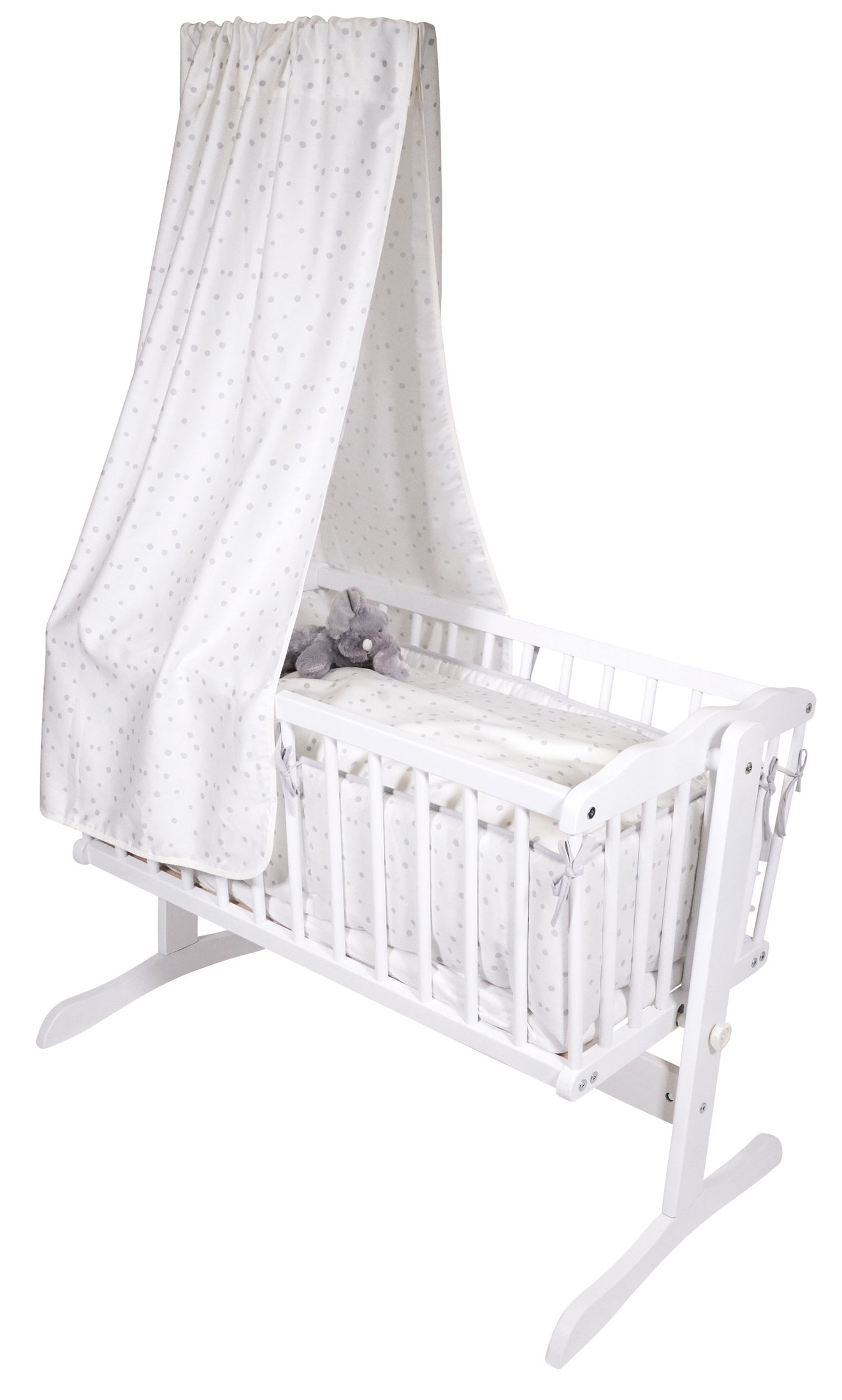 Buy Baby Dan Crip Drape Satin Dots Grey
