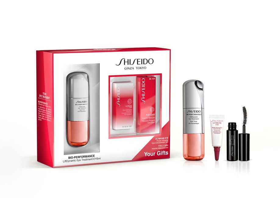 ​Shiseido - Bio-Performance Lift Dynamic Eye Treatment 15 ml+ UTM Eye Concentrate 3 ml + Full Lash Mini Mascara - Gavesæt