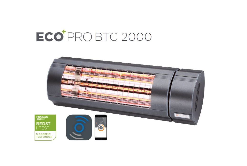 Solamagic - 2000 ECO+ PRO Patio Heater - Bluetooth Controlled - Antracite
