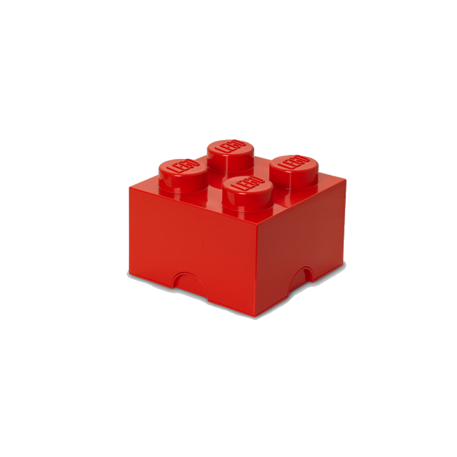 Room Copenhagen - LEGO Opbevaringskasse Brick 4 - Rød