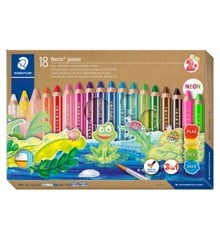Staedtler - Buddy 140 -Chunky 3in1 farvet blyant i en papkasse med 18 farver (140 C36)