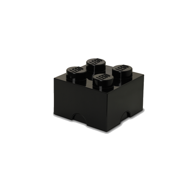 Room Copenhagen - LEGO Opbevaringskasse Brick 4 - Sort