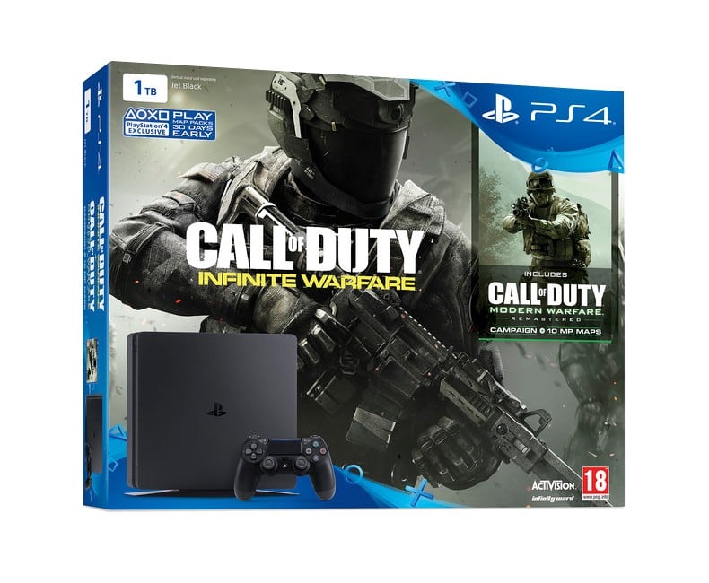 Playstation 4 Slim Console - 1TB - Call Of Duty: Infinite Warfare + Call Of Duty: Modern Warfare Remastered