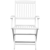 vidaXL Foldbare spisebordsstole 2 stk., hvidt akacietræ thumbnail-4