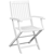 vidaXL Foldbare spisebordsstole 2 stk., hvidt akacietræ thumbnail-5
