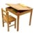 Woodquail Childrens Table and Chair, Kids Easel, Made of Bamboo thumbnail-1