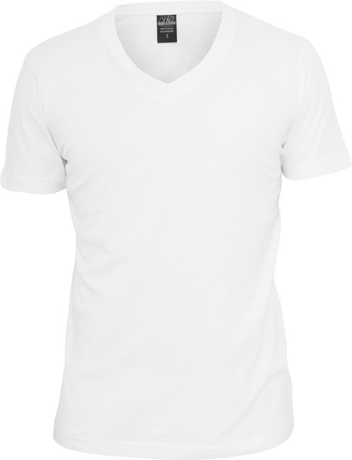 Urban Classics 'Basic V-neck' T-shirt - Hvid