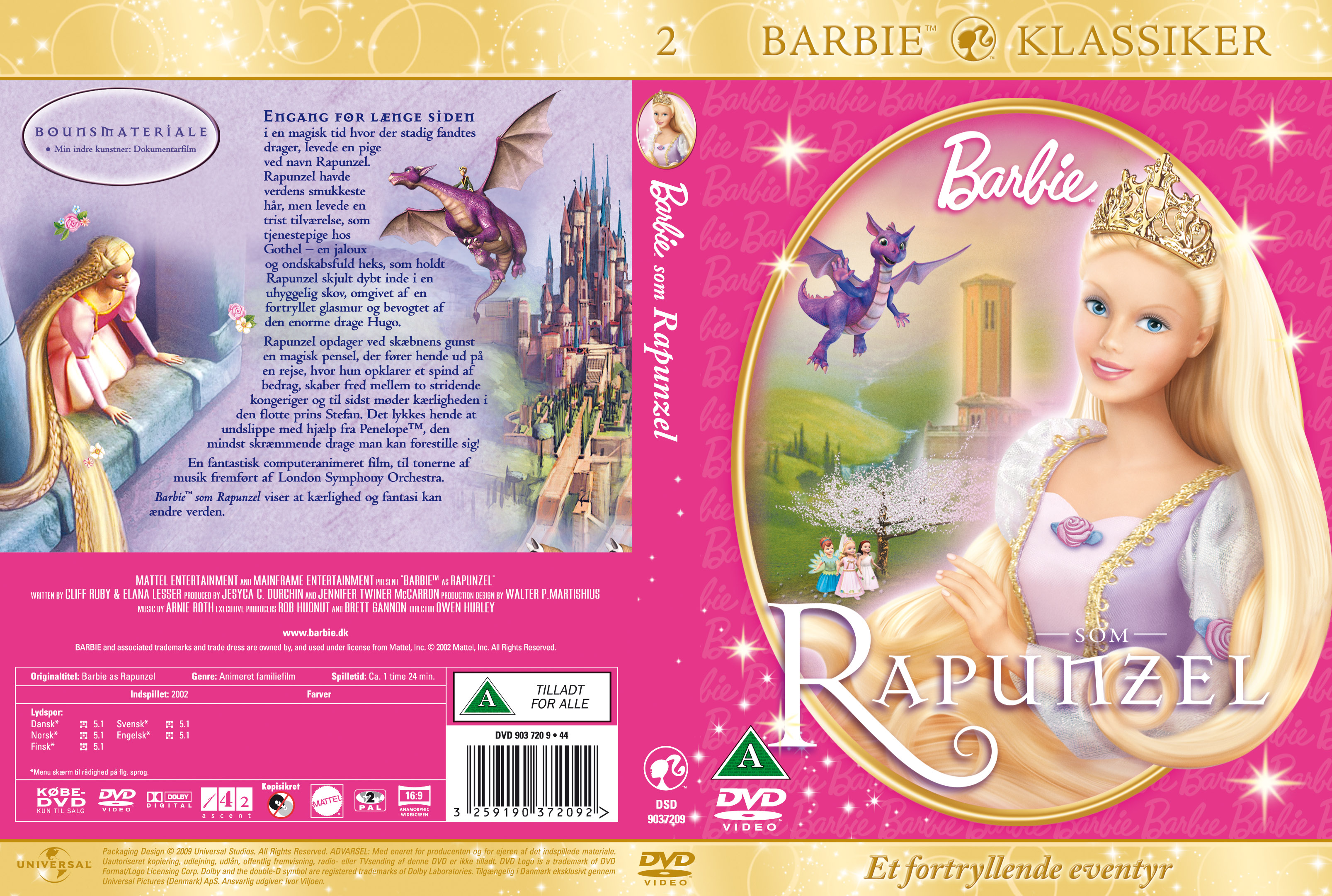 barbie rapunzel dvd