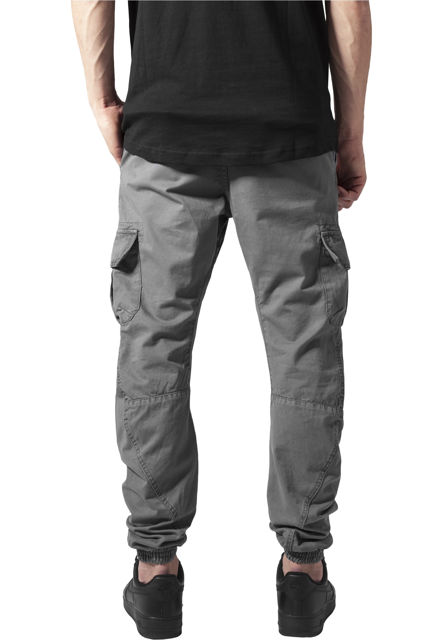mens cargo trousers dark grey