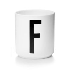 ​Design Letters - Personal Porcelain Cup F - White