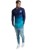 SikSilk Dip Dye Undergarment T-shirt Navy Teal thumbnail-2