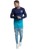 SikSilk Dip Dye Undergarment T-shirt Navy Teal thumbnail-3