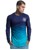 SikSilk Dip Dye Undergarment T-shirt Navy Teal thumbnail-1