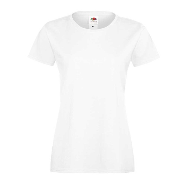 Fruit of the Loom Ladies Lady-fit Sofspun Fashion Fit Cotton T Shirt