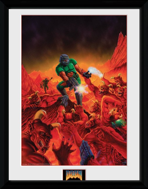 Doom Classic Key Art Framed Photographic Print 30x40cm