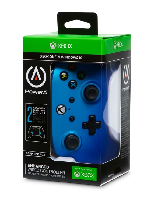 PowerA Xbox One Enhanced Wired - Sapphire Fade