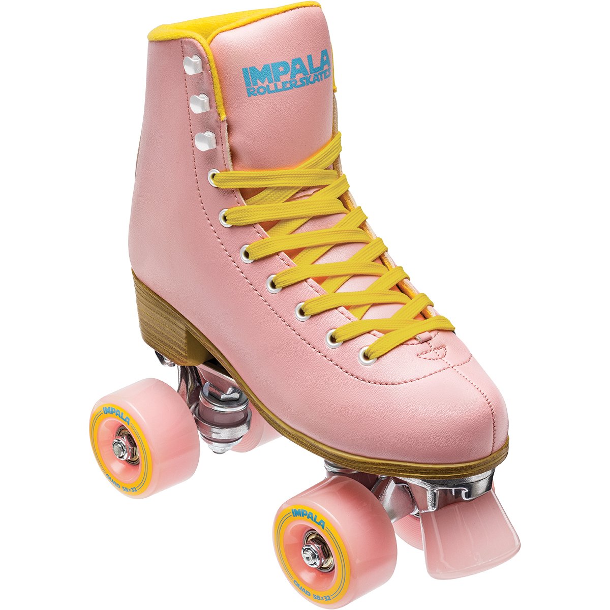 Impala Sidewalk Quad-Roller Skate Pink/Yellow 