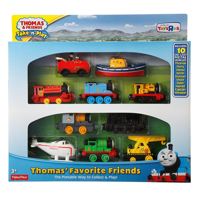 Thomas & Friends - 10 x Tog i Gaveæske (BMM36)