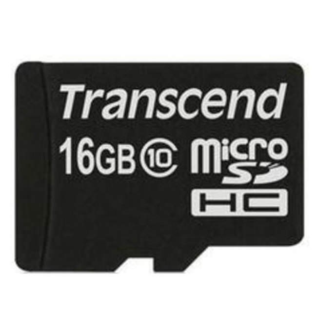 Transcend micro SDHC 16GB Class 10 Premium Memory Card with Adapter (TS16GUSDHC10)