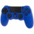 ZedLabz soft silicone rubber skin grip cover for Sony PS4 controller with ribbed handle - blue thumbnail-2