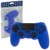 ZedLabz soft silicone rubber skin grip cover for Sony PS4 controller with ribbed handle - blue thumbnail-1