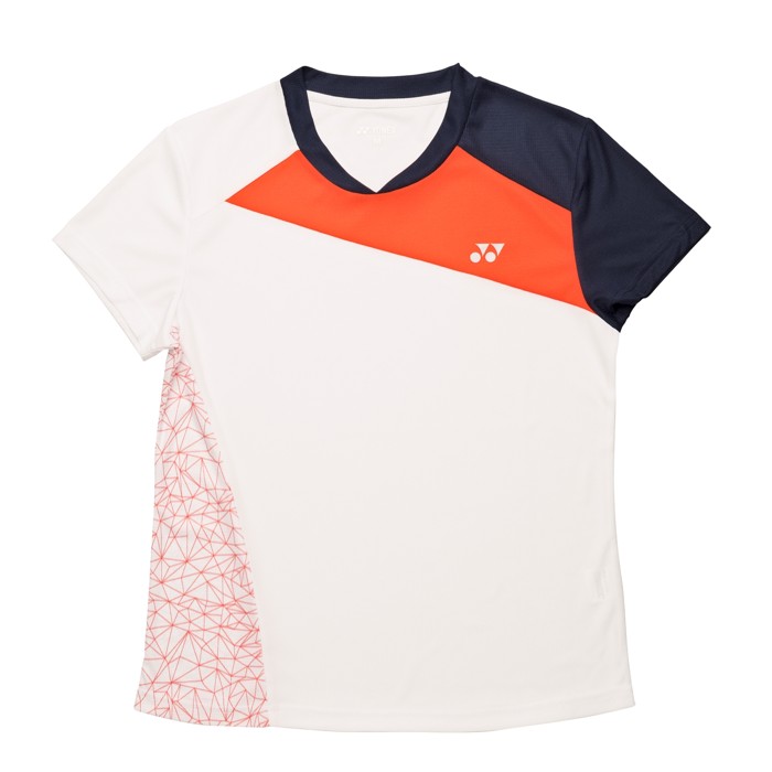 Yonex - 18220 Polo Shirt Women White/Orange 8-10 Year