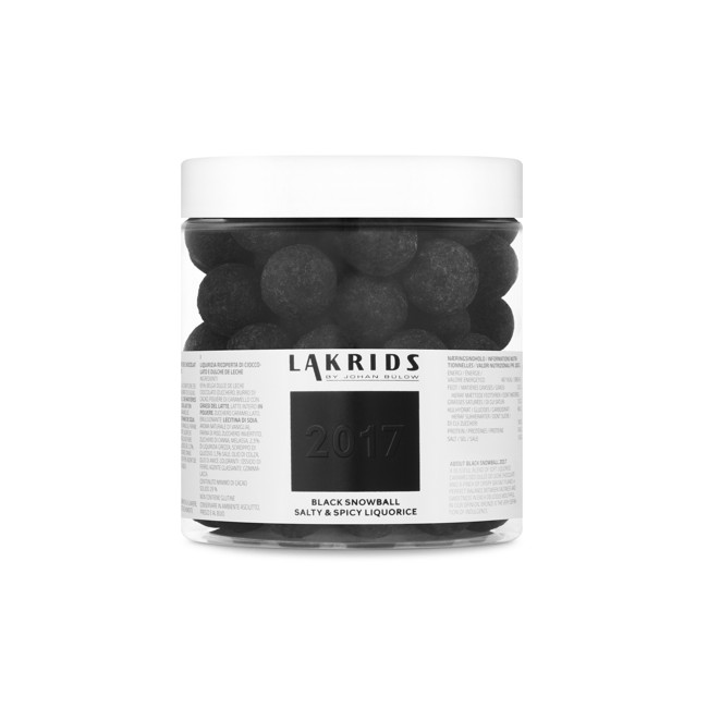 Lakrids By Bülow - VERY BIG Black Snowball 2017 – Saltet & Stærk Lakrids 530 g