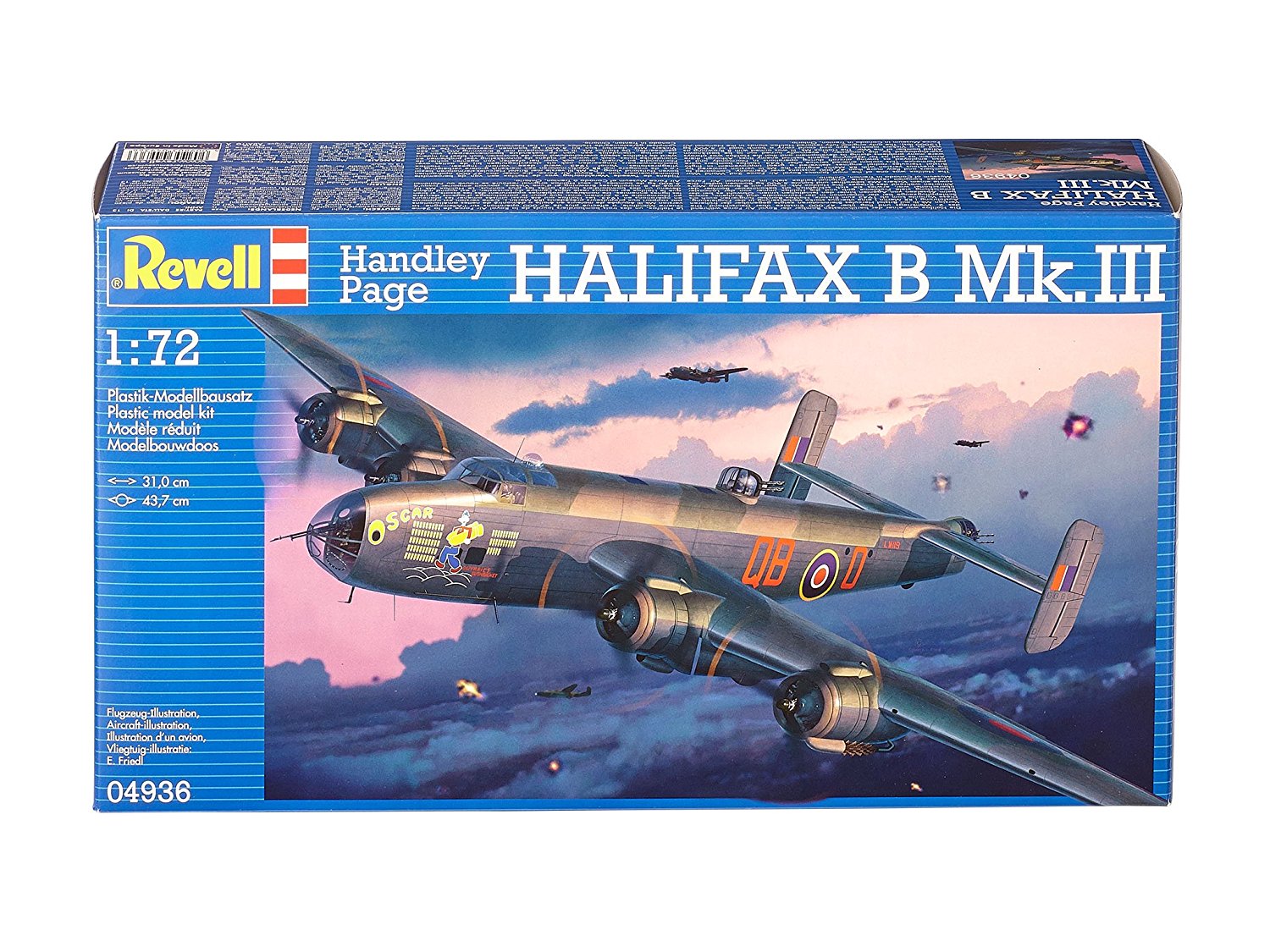 Model Kits Airplane & Jet Kits Revell 04936 Handley Page Halifax B 