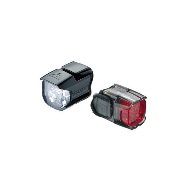 Topeak Unisex Adult Highlight Combo Race Light Set - Black, One Size