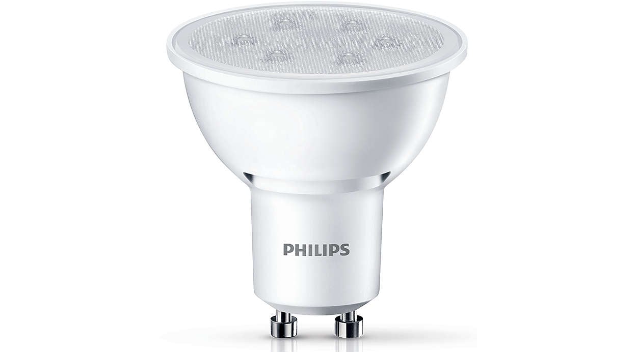 gardin Tog Fortov Køb Philips - LED Spot 3,5 W (35 W) GU10 Varm Hvid Kan Ikke Dæmpes